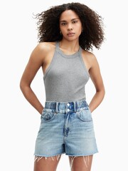 AllSaints Grey Sofia Tank - Image 1 of 6