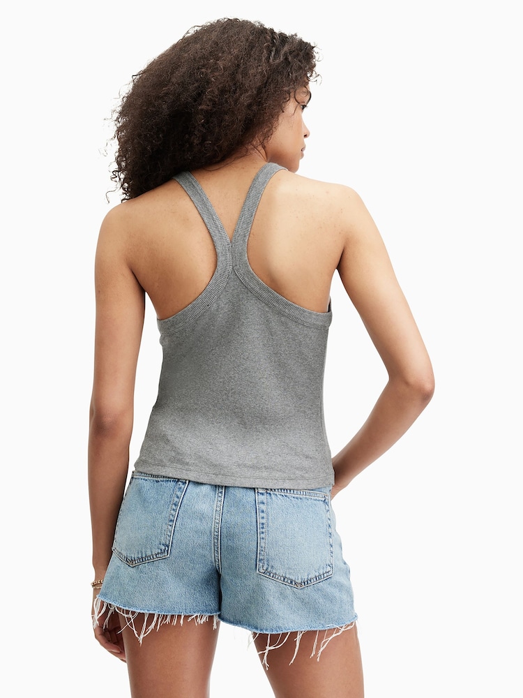 AllSaints Grey Sofia Tank - Image 2 of 6