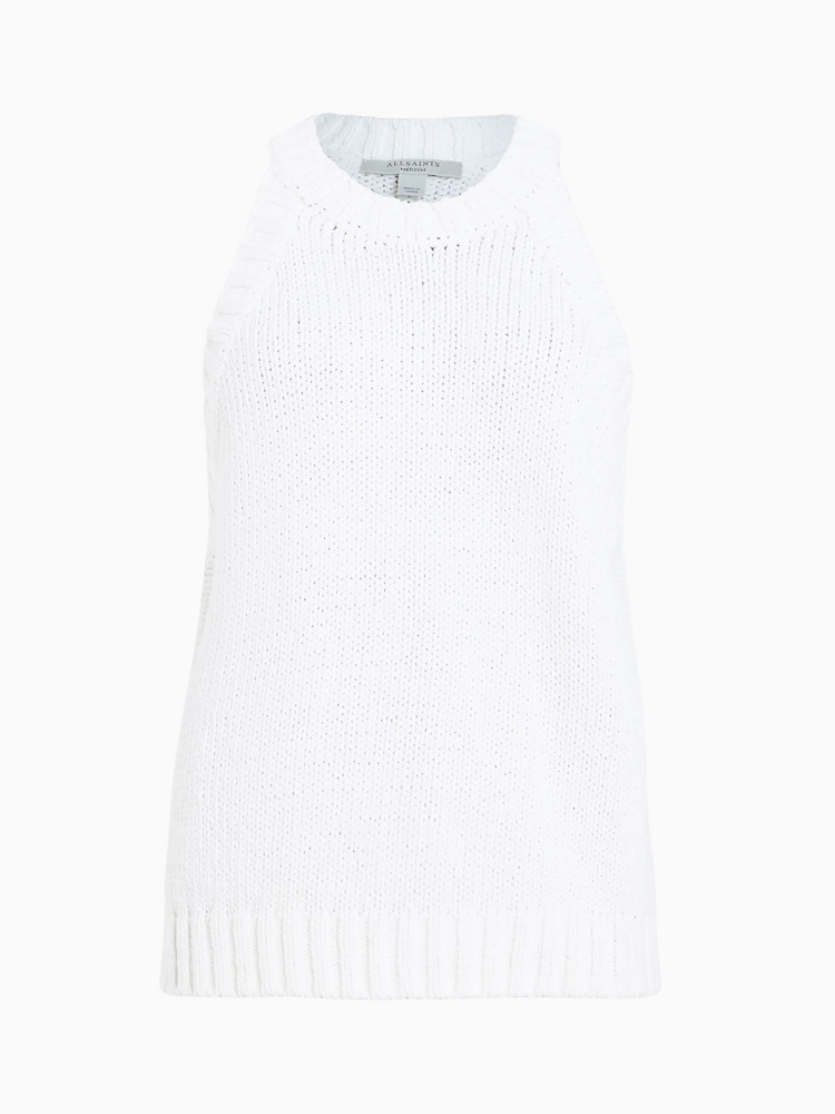 AllSaints White Lock Slub Tank - Image 6 of 6