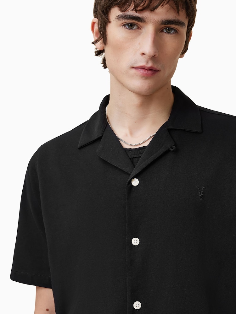 AllSaints Black Hudson Shirts - Image 4 of 6