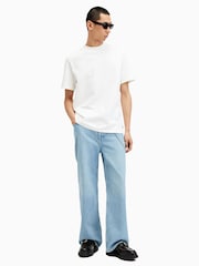AllSaints White Nero Short Sleeve Crew T-Shirt - Image 5 of 7