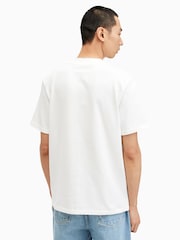 AllSaints White Nero Short Sleeve Crew T-Shirt - Image 6 of 7