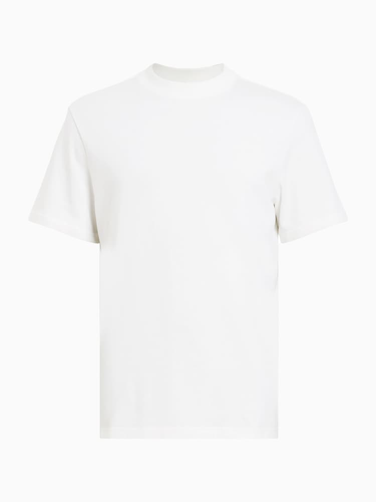 AllSaints White Nero Short Sleeve Crew T-Shirt - Image 7 of 7 AllSaints White Nero Short Sleeve Crew T-Shirt - Image 7 of 7
