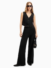 Zwart - AllSaints Aleida Waistcoat - Image 3 of 8