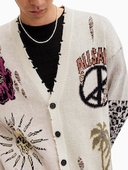 AllSaints White Motive Cardigan - Image 2 of 7