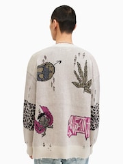AllSaints White Motive Cardigan - Image 6 of 7