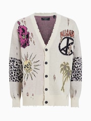 AllSaints White Motive Cardigan - Image 7 of 7
