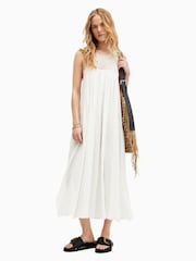 AllSaints White 100% Cotton Corrs Dress - Image 1 of 7