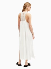 AllSaints White 100% Cotton Corrs Dress - Image 6 of 7