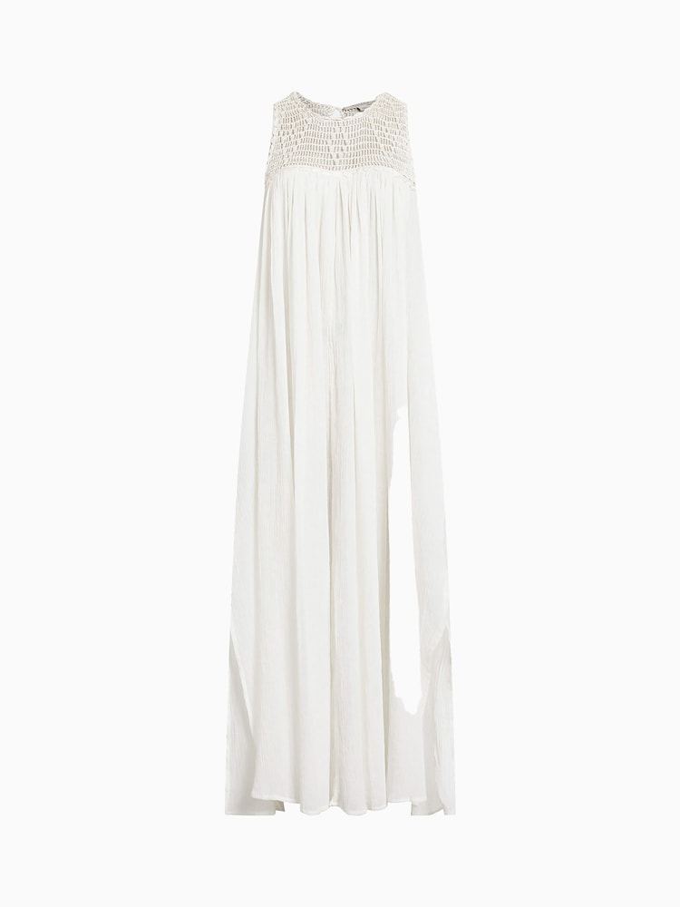 AllSaints White 100% Cotton Corrs Dress - Image 7 of 7