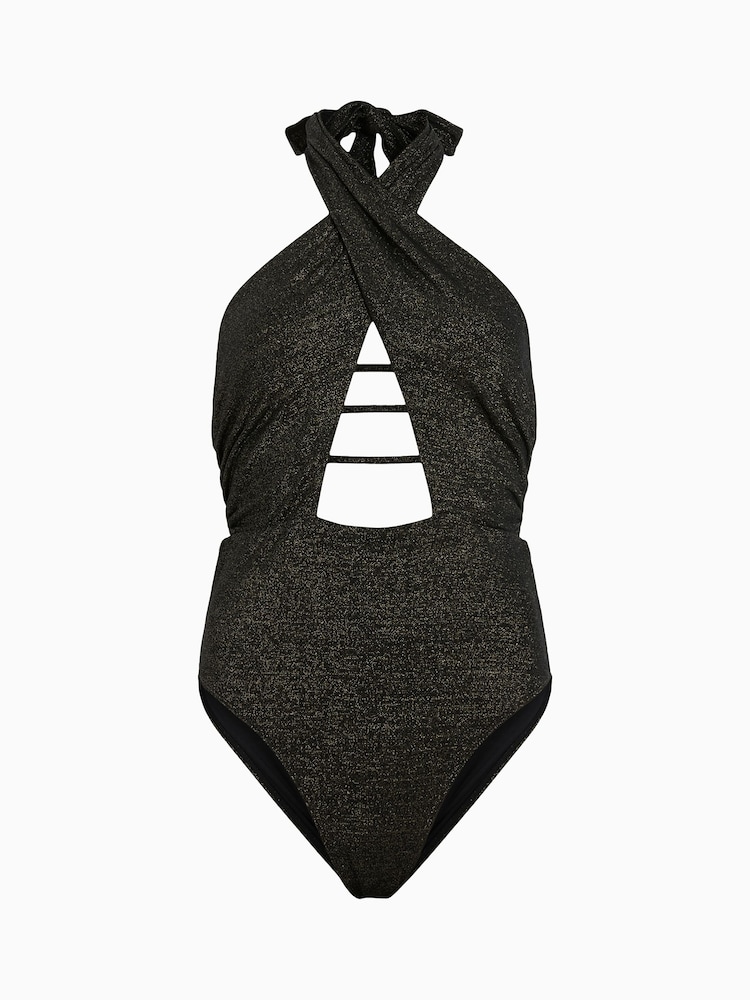 AllSaints Gold Eleanor Swimsuit - Image 7 of 7