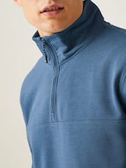 Regatta Blue Mens Agilno Quarter Zip Sweatshirt - Image 4 of 6