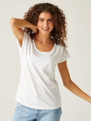 Regatta White Womens Telisse 100% Cotton T-Shirt - Image 1 of 5