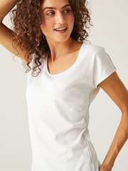 Regatta White Womens Telisse 100% Cotton T-Shirt - Image 3 of 5