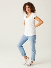 Regatta White Womens Telisse 100% Cotton T-Shirt - Image 4 of 5