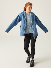 Regatta Blue Light Womens Birchdale Colour Block Waterproof Jacket - Image 3 of 7