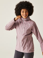 Regatta Pink Womens Birchdale Colour Block Waterproof Jacket - Image 1 of 1
