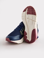 Navy Elastic Lace Trainers - Image 3 of 5