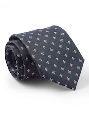 Savile Row Company Blue Fleur De Lys Silk Tie - Image 1 of 1