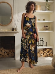 Floral Print Velvet Slip - Image 1 of 9