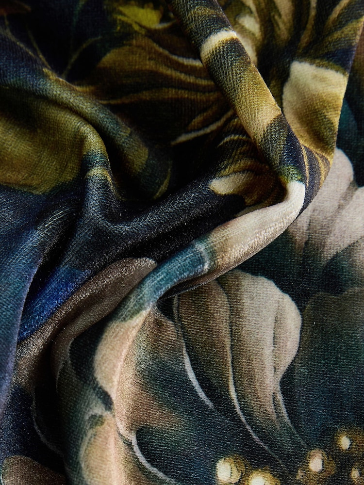 Floral Print Velvet Slip - Image 9 of 9