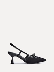 Linzi Black Constance Stiletto Court Heels With Buckle Detail - Image 2 of 5
