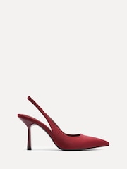 Linzi Red Dash Slingback Court Heels - Image 2 of 5