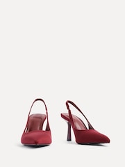Linzi Red Dash Slingback Court Heels - Image 3 of 5
