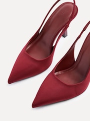 Linzi Red Dash Slingback Court Heels - Image 5 of 5