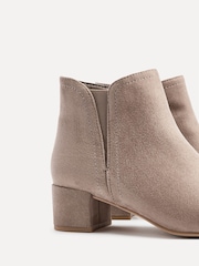 Linzi Nude Manor Low Block Heeled Ankle Boots - Image 6 of 6