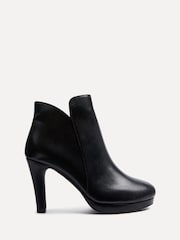 Linzi Black PU Layara Platform Ankle Boots With Stiletto Heels - Image 2 of 5