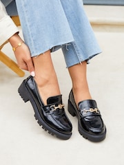 Linzi Aria Chunky Sole mokasini With zlata (barva); zlato Trim - Slika 1 iz 5