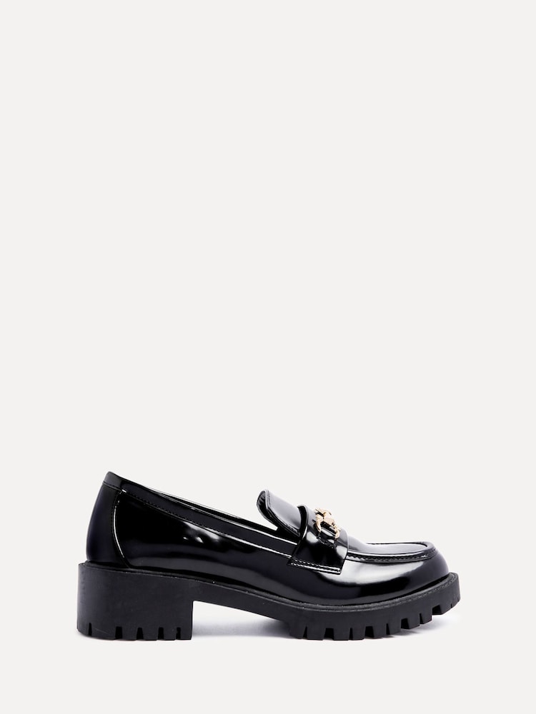 Linzi Aria Chunky Sole mokasini With zlata (barva); zlato Trim - Slika 2 iz 5