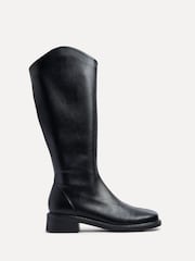 Linzi Black Nadine High Leg Low Block Heeled Boots - Image 4 of 6