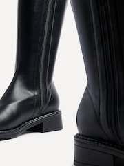 Linzi Black Nadine High Leg Low Block Heeled Boots - Image 5 of 6