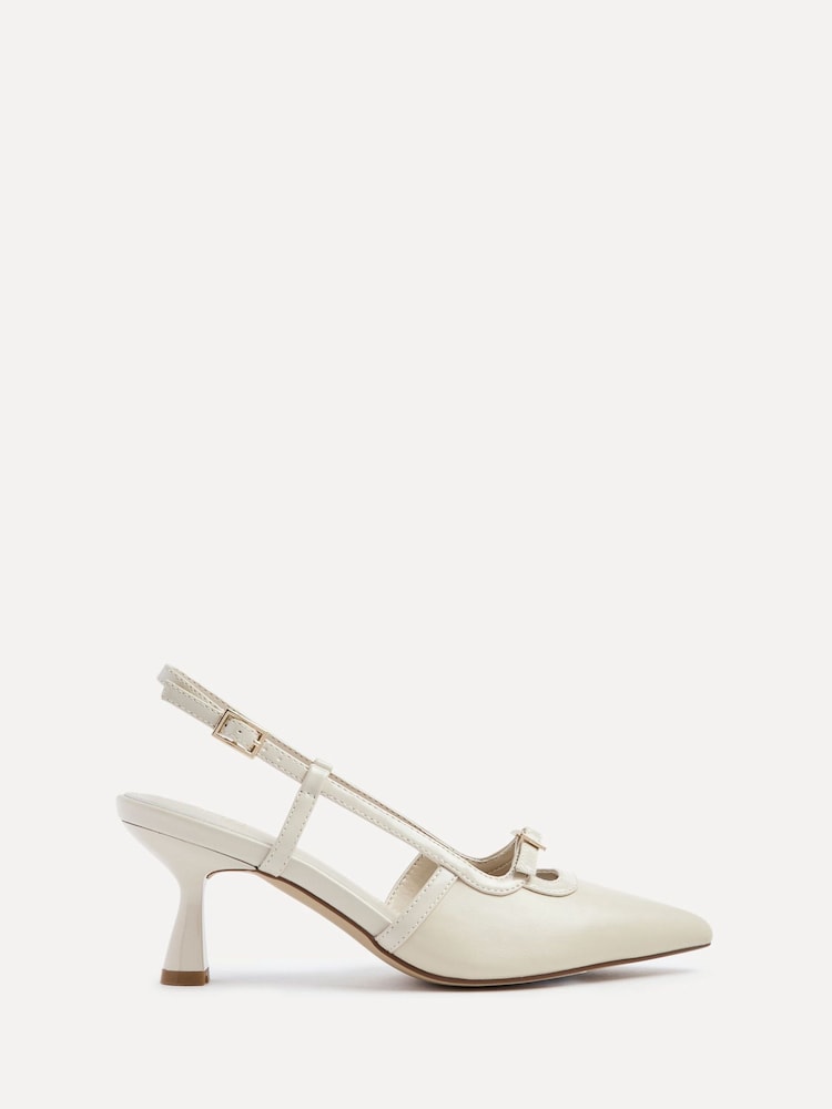 Linzi Nude Constance Stiletto Court Heels With Buckle Detail - Image 2 of 5