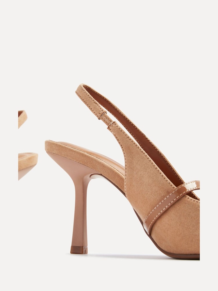 Naravni - Linzi Maze Slingback salonarji in čevlji z visoko peto With Buckle Front Strap - Slika 5 iz 5 Naravni - Linzi Maze Slingback salonarji in čevlji z visoko peto With Buckle Front Strap - Slika 5 iz 5