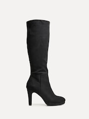 Linzi Black Shelby Stiletto High Leg Boots - Image 2 of 5