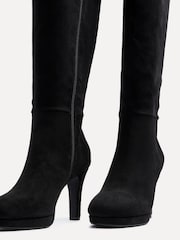 Linzi Black Shelby Stiletto High Leg Boots - Image 5 of 5