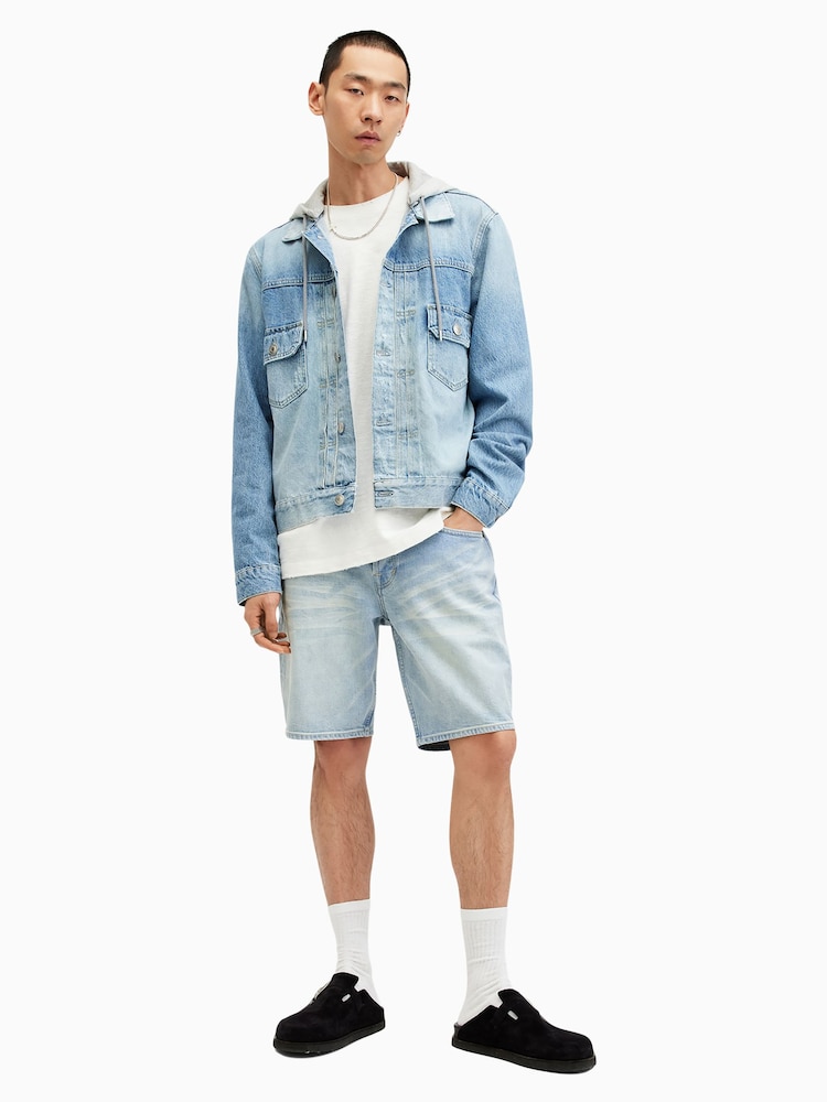 AllSaints Blue Switch Shorts - Image 2 of 6