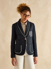 Joules Hartley Navy Blue Shawl Collar Blazer - Image 1 of 8
