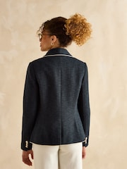 Joules Hartley Navy Blue Shawl Collar Blazer - Image 2 of 8