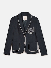 Joules Hartley Navy Blue Shawl Collar Blazer - Image 8 of 8