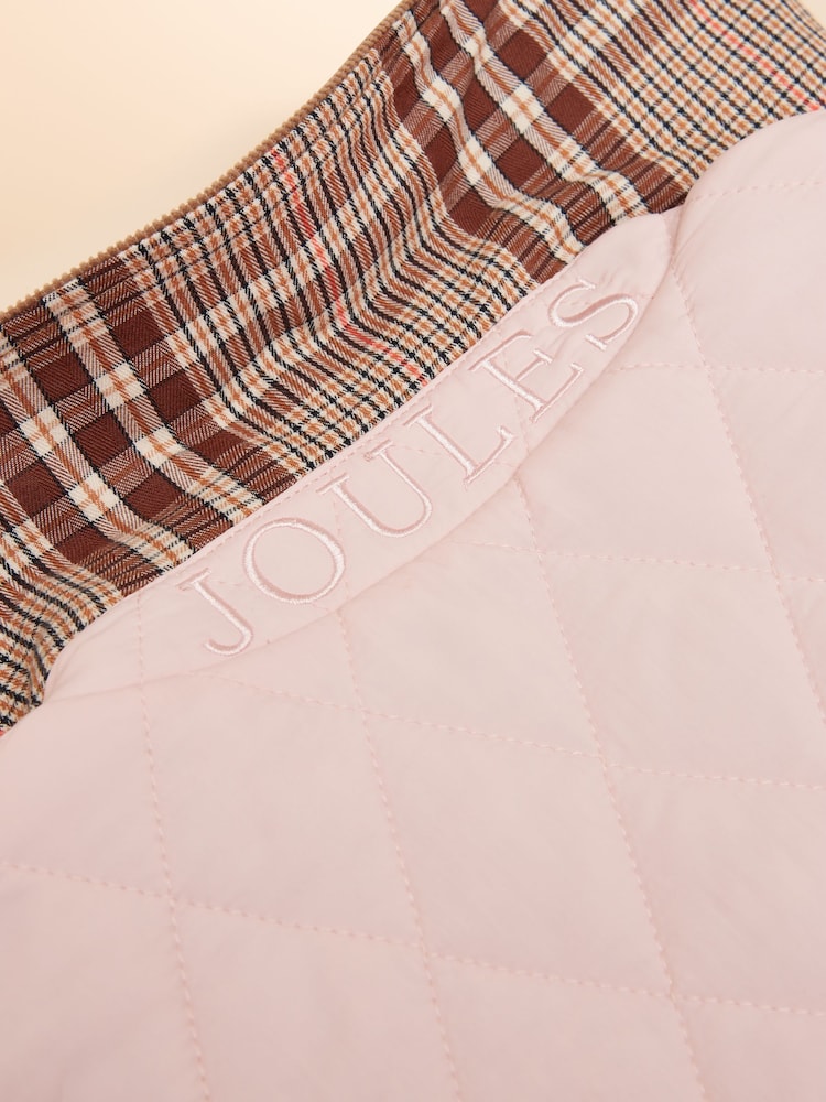 Rose - Joules Quinn Showerproof Diamond Quilted Coat (manteau matelassé en diamant imperméable à l'eau) - Image 11 of 12