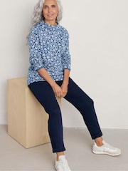 Seasalt Cornwall Blue Shore Sighting Reversible Top - Image 1 of 5