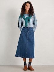 Falmouth Breton Horizon Chalk - Seasalt Cornwall camiseta marinera - Imagen 3 de 7