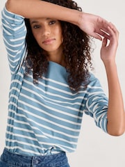 Falmouth Breton Horizon Chalk - Seasalt Cornwall camiseta marinera - Imagen 4 de 7