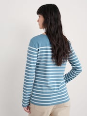 Falmouth Breton Horizon Chalk - Seasalt Cornwall camiseta marinera - Imagen 5 de 7