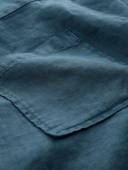 Seasalt Cornwall Blue Salt Air Linen Playsuit - Image 6 of 6