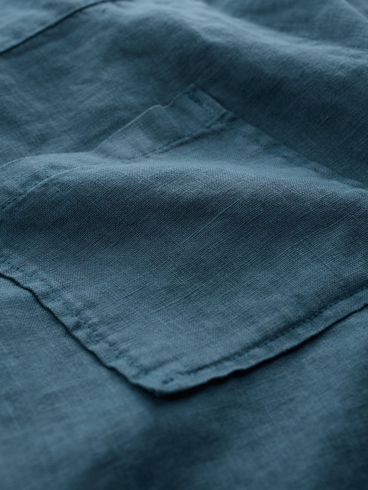 Seasalt Cornwall Blue Salt Air Linen Playsuit - Image 6 of 6